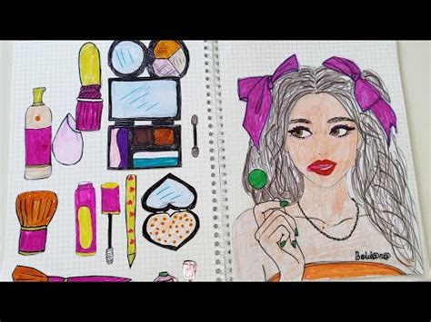 Paperdiy Make Up Paper Cosmetics Asmr Youtube