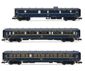 Arnold 3 Tlg Set Train Bleu Reisezugwagen CIWL Ep III HN4401