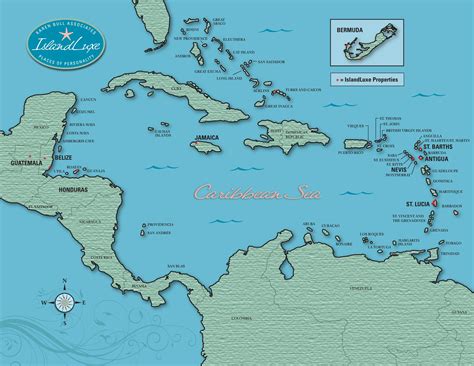 Caribbean Map — IslandLuxe Resorts | Cat island, Caribbean, Belize