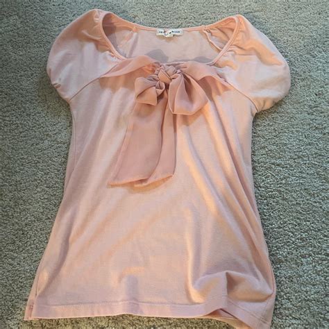 Light Pink Babydoll Top W Bow 💋 No Flaws Never Depop