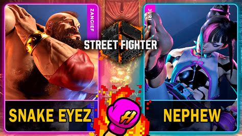 Street Fighter 6 Snake Eyez ZANGIEF VS Nephew JURI スト6 SF6