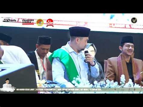 Saambutan Sekjen Pandawa Lima Ryano Panjaitan Pati Bersholawat Untuk