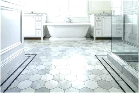 Bathroom Vinyl Flooring Ideas Luxury Small Beautiful Floor With Hexagon Tile Pattern White Sheet