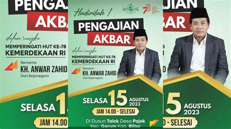 Live Pengajian Akbar Kh Anwar Zahid Talok Garum Blitar Youtube