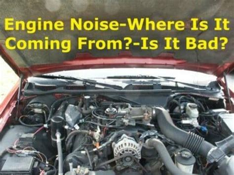 engine knocking pinging rattling noise  common