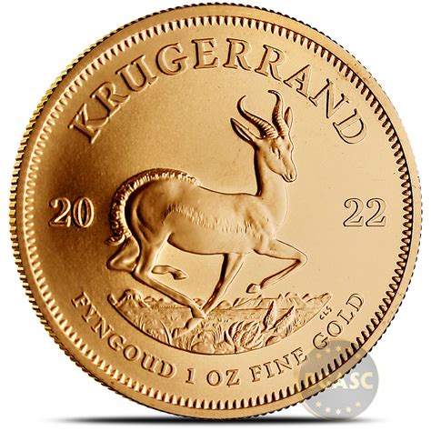 Oz South African Gold Krugerrand Coin Bu L Bgasc