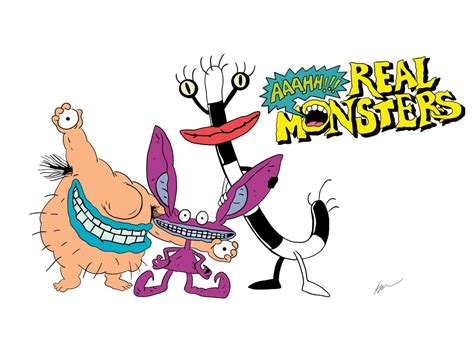 Aaahh Real Monsters 90s Instant Download Printable Digital Drawing Etsy