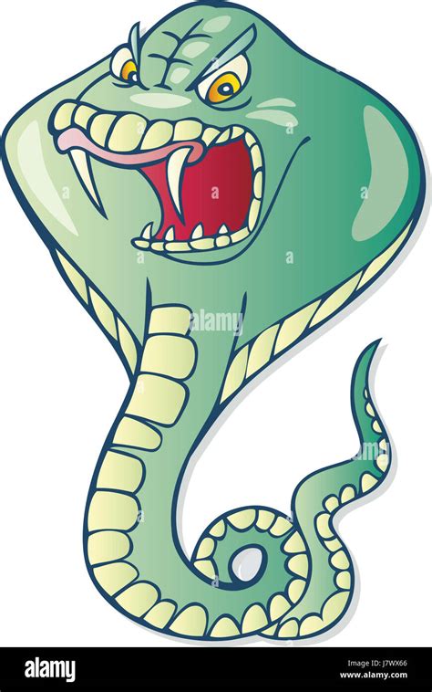 illustration snake poison cobra cartoon venom comics story art isolated ...