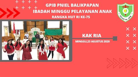 Pelkat Pa Gpib Pniel Balikpapan Ihmpa Agustus Pf Kak Ria