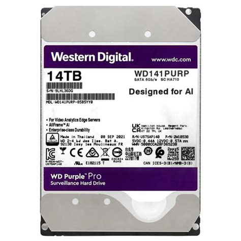 Hd Western Digital Wd Purple Pro Wd Purp Tb Rpm Mb No