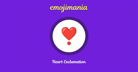 Heart Exclamation emoji Copy & Paste - Emojimania