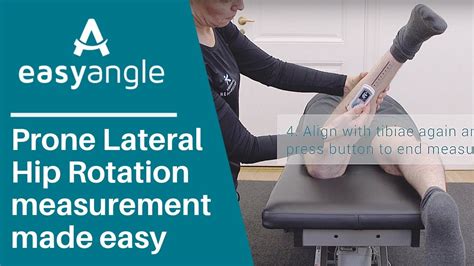 EasyAngle Measuring External Hip Rotation In Prone YouTube