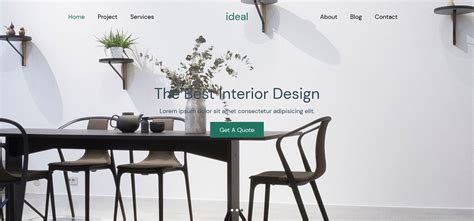 Ideal Free Bootstrap 4 HTML5 Interior Design Agency Website Template