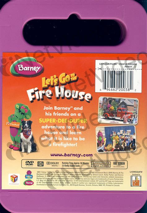 Barney - Let's Go to the Fire House (Kid Case) on DVD Movie