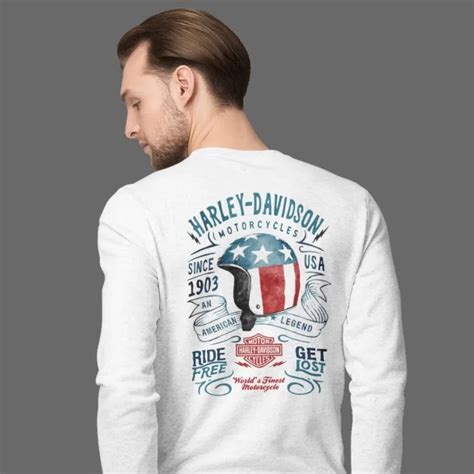 Kaos Motor Riders Classic Retro Vintage Harley Davidson Motorcycle