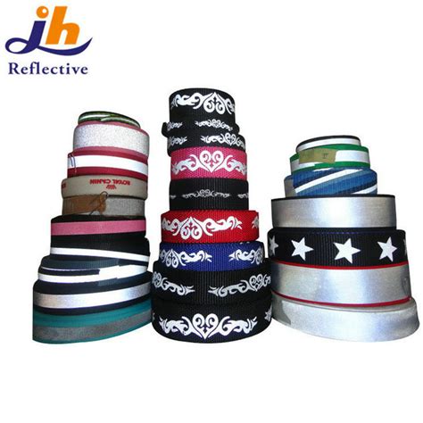 Highlight Reflective Traffic Warning Tape Webbing For Garments Bags