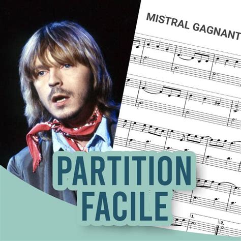 Mistral Gagnant Piano Partition Facile Solf Ge Blog