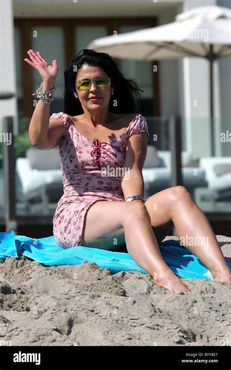 Maria Conchita Alonso At A Party Thrown By Paris Hilton At Her Malibu Beach House Malibu