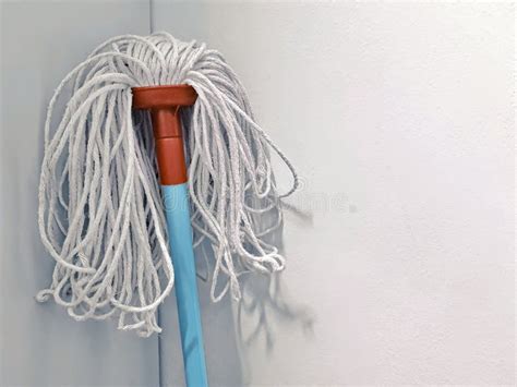 Cleaning Mop Standing At The Corner Stock Photo Image Of Dust Corner