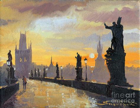 Prague Charles Bridge 01 Painting by Yuriy Shevchuk - Fine Art America