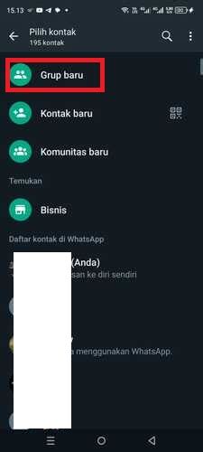 Cara Membuat Grup Whatsapp