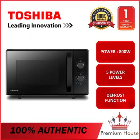 Toshiba 24l Microwave Oven With Digital Timer Mw2 Mm24pf Bk Mw2mm24pf