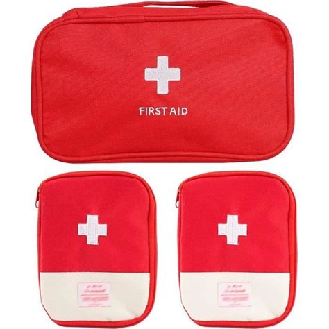 Trousse De Secour Secourszuzer 3Pcs Premier Secours Vide Sac Médecine