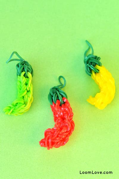 Hot Pepper Rainbow Loom Charm