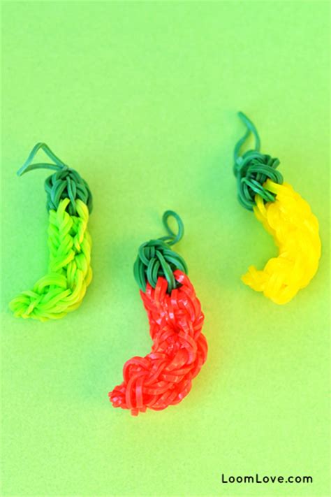 Hot Pepper Rainbow Loom Charm