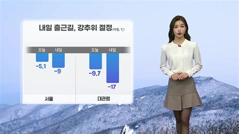 날씨 내일 출근길 강추위 절정내륙 곳곳 한파특보 빙판길 주의 Ytn