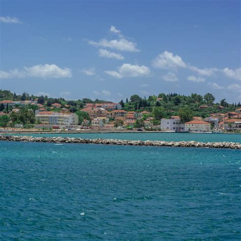 Argostoli Capital Of Kefalonia Greece Stock Image Image Of July