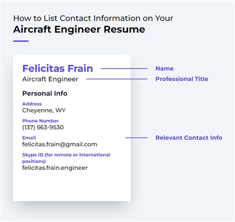 Aircraft Engineer Resume Examples And Templates Resumecat