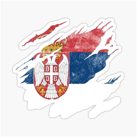 Serbian Flag Sticker For Sale By Mila Redbubble