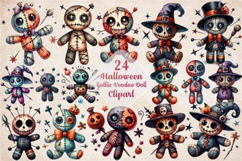 Gothic Voodoo Doll Wall Art Designs Graphics