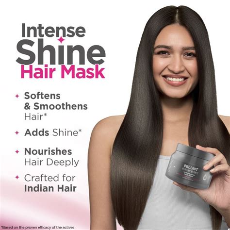 Buy Bblunt Intense Shine Hair Mask With Rice And Silk Protein Online