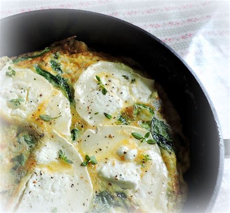 The English Kitchen Goats Cheese And Spinach Frittata Cooking For Two