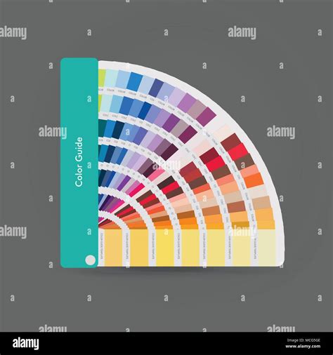 Illustration Of Color Palette Guide For Print Guide Book For Designer