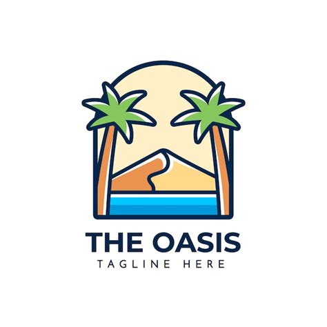 Free Vector Oasis Logo Template