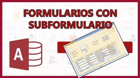 FORMULARIOS Con SUBFORMULARIOS Base De Datos En ACCESS Parte 1