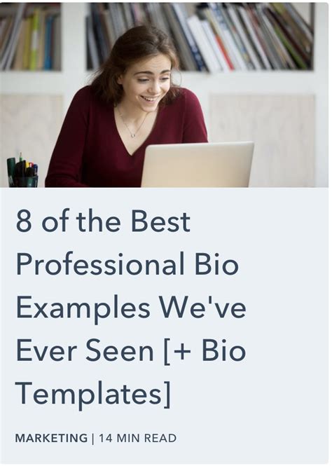 Of The Best Professional Bio Examples Weve Ever Seen Bio Templates