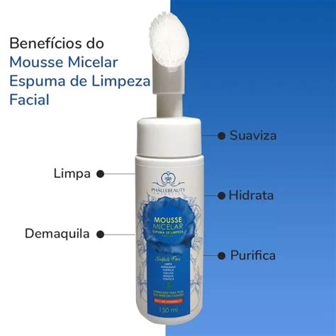 Mousse Micelar Espuma De Limpeza Facial Charmer