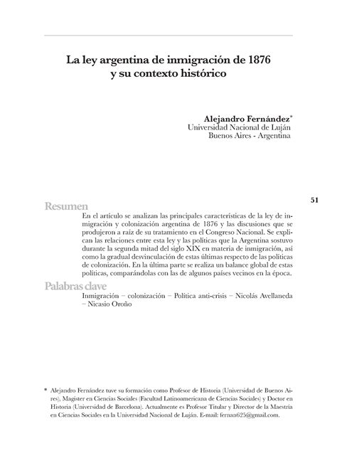 7 Fernandez Alejandro La ley argentina de inmigración de 1876 y su