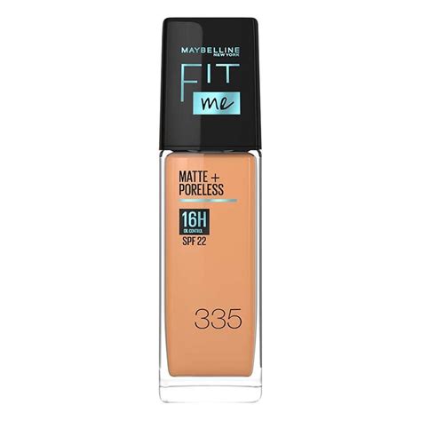 Maybelline Maybelline Fit Me Liquid Foundation Matte Poreless Spf22 335 Classic Tan Watsons