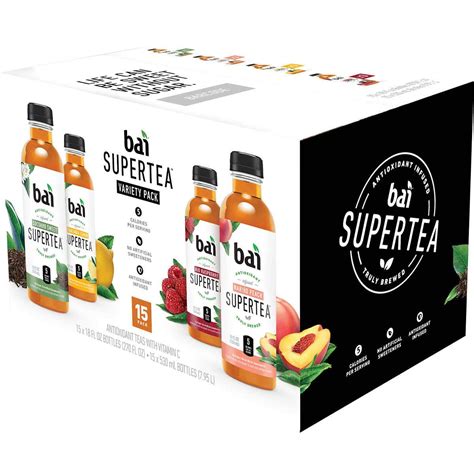 Bai Supertea Antioxidant Infused Tea Oz Variety Pack Pack Of