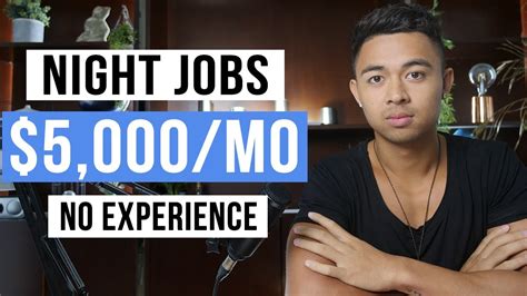 Best Night Jobs Part Time Evening Jobs In Youtube