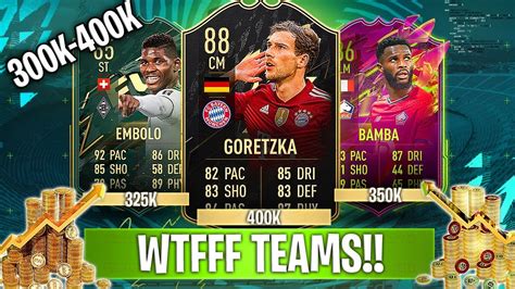 FIFA 22 BEST FUT CHAMPS TEAMS BEST 300K 310K 320K 330K 340K 350K