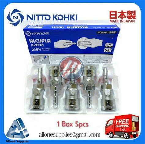 Genuine Nitto Kohki Hi Cupla Sh Socket Hose Barb Air Coupling