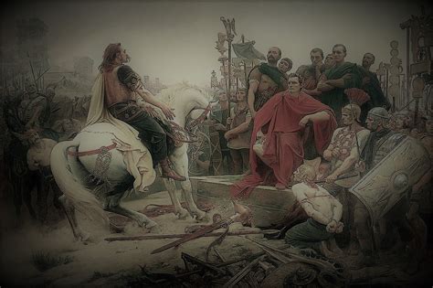 Julius Caesar Versus Vercingetorix At The Battle Of Alesia In 52 Bce