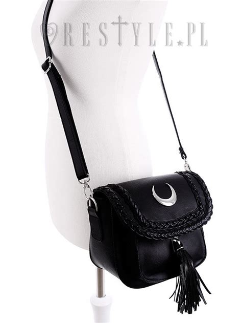 Pu Moon Mini Bag Small Gothic Briefcase S Crescent Handbag