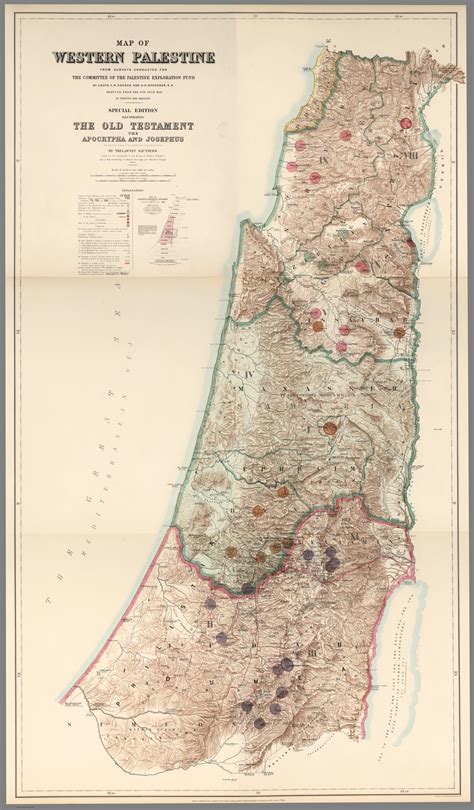 Western Palestine Illustrating The Old Testament, The Apocrypha and ...